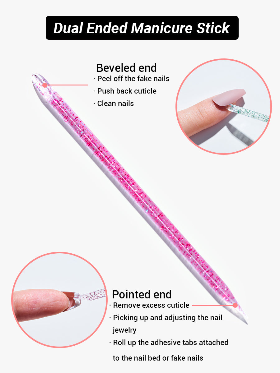 Manicure Tool Kit B（Nail Glue+Nail Glue Debonder+Acrylic Sticks+Alcohol Prep Pads）