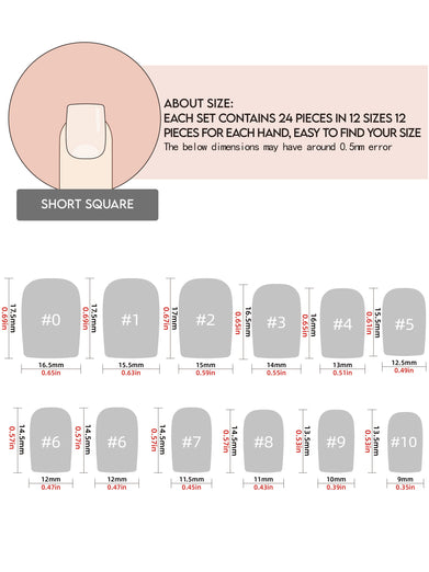 Tender Gaze(Handmade)/Short Square