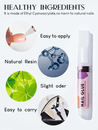 5 Pcs Nail Tip Glue