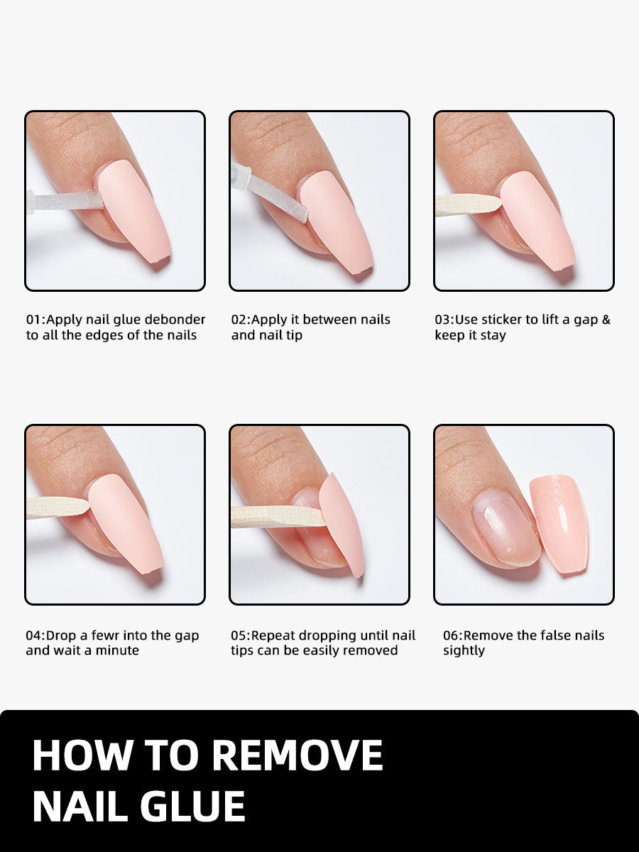 How to apply false nails without nail glue (read desc) - YouTube