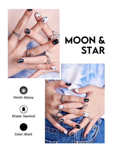 Moon & Star / Squoval