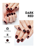 Dark Red (Handmade)/Hand Nails + Toe Nails