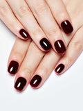 Dark Red (Handmade)/Hand Nails + Toe Nails