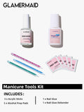 Manicure Tool Kit B（Nail Glue+Nail Glue Debonder+Acrylic Sticks+Alcohol Prep Pads）