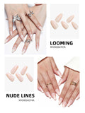 4 Piece Set:Nude Color Nails Set